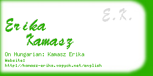 erika kamasz business card